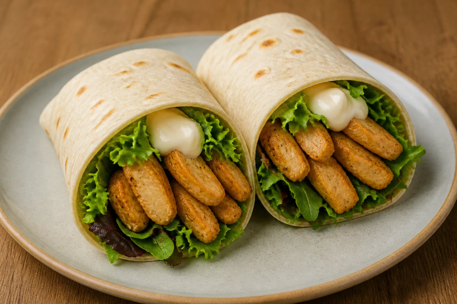 [Avondeten] Wraps met Garden Gourmet, salade en mayonaise